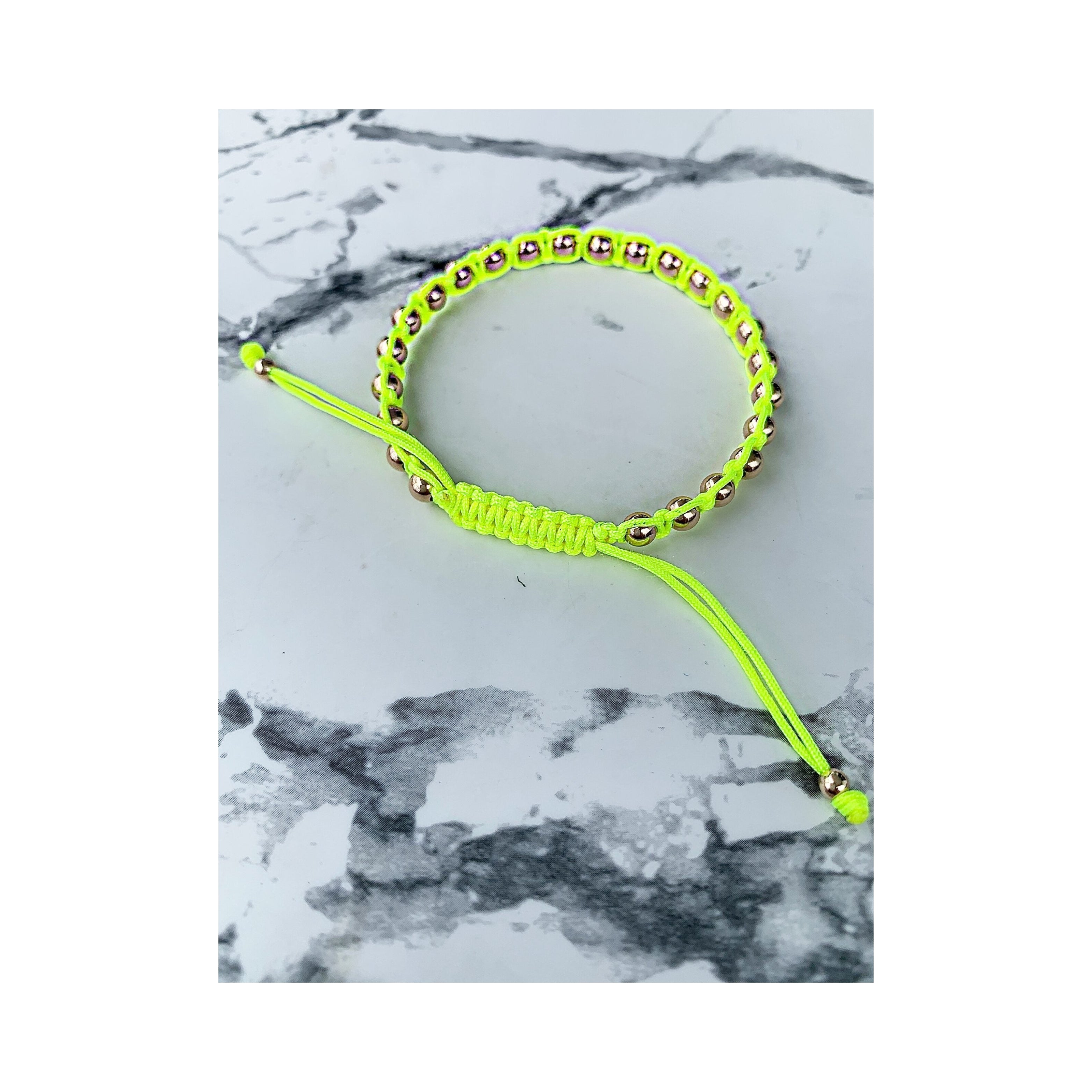 Beaded Rope Bracelet 4mm