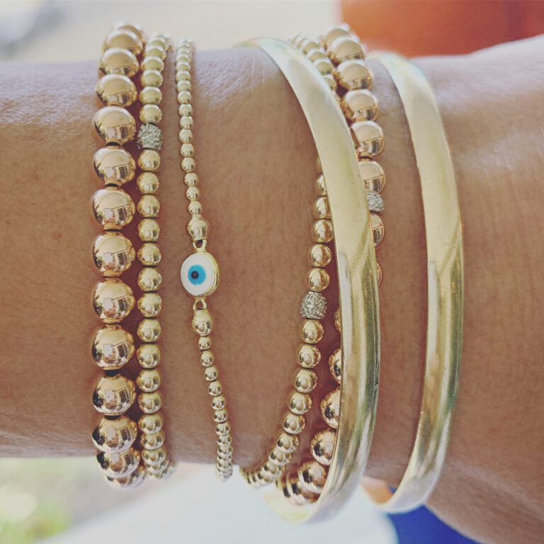 Mini Evil Eye 2mm Bracelet