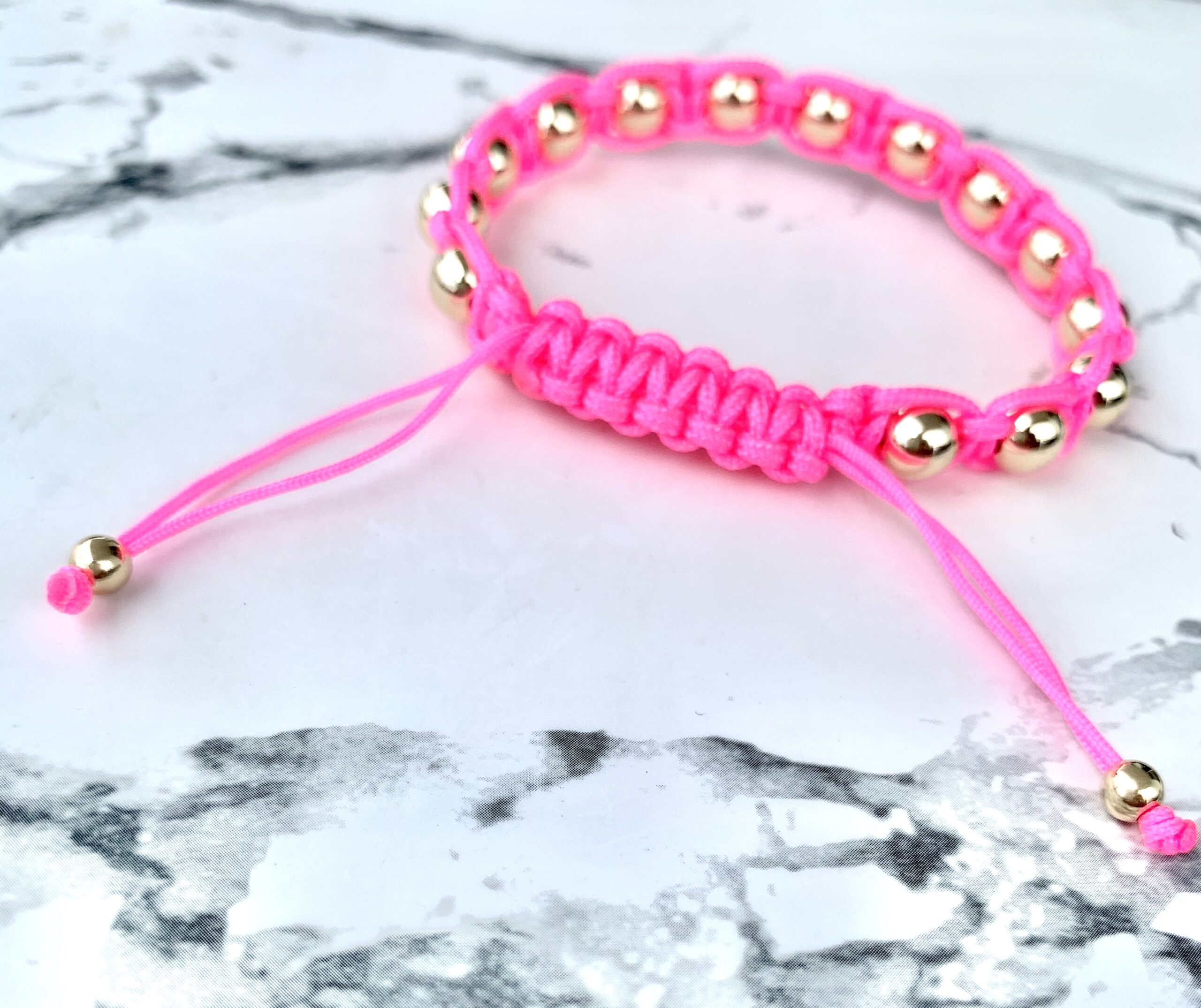 Beaded Rope Bracelet 6mm