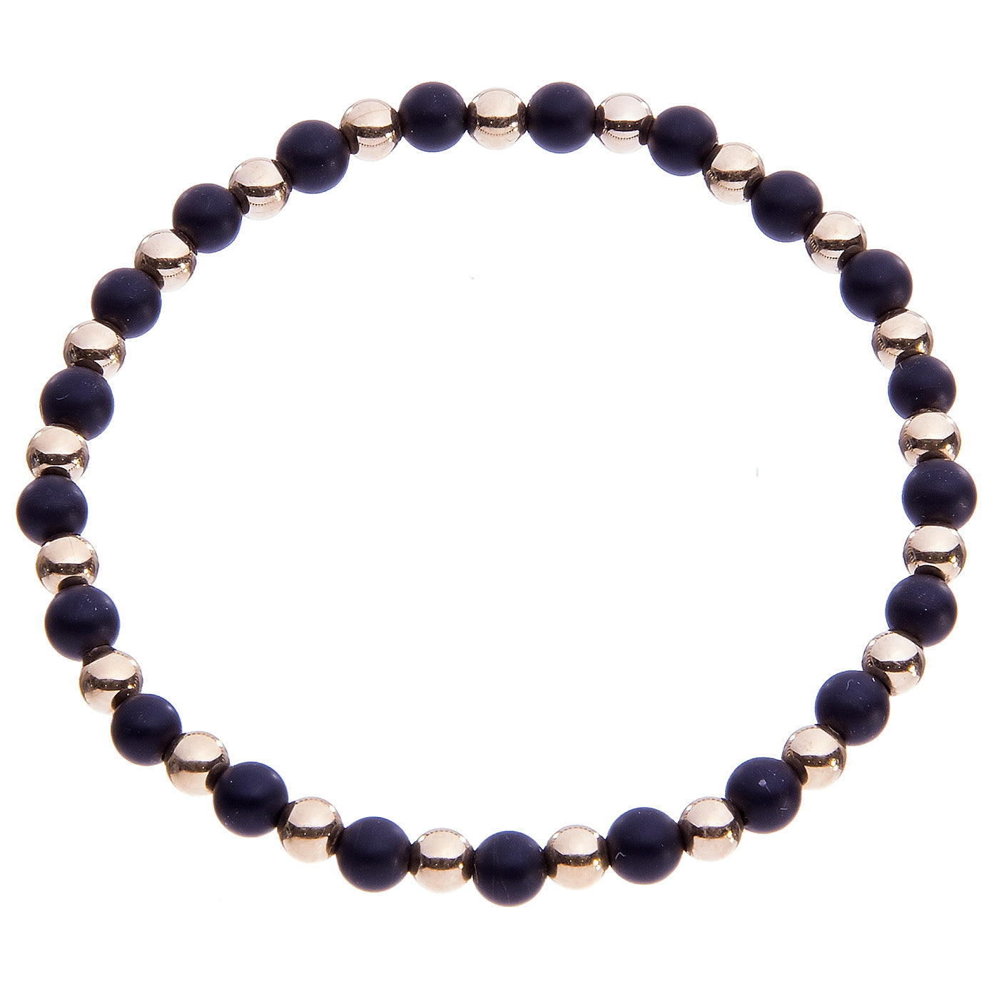 Black and Gold "Bellamy" 4mm Bracelet