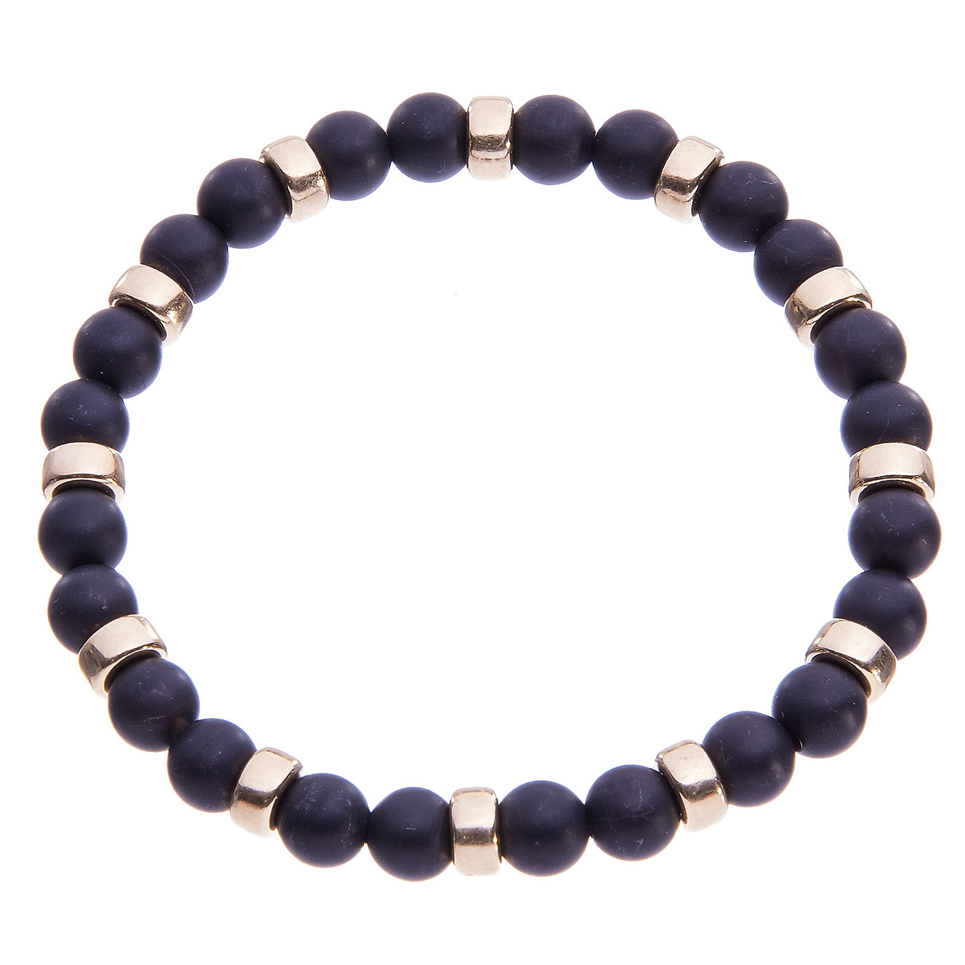 Black and Gold Roundel 6mm Bracelet