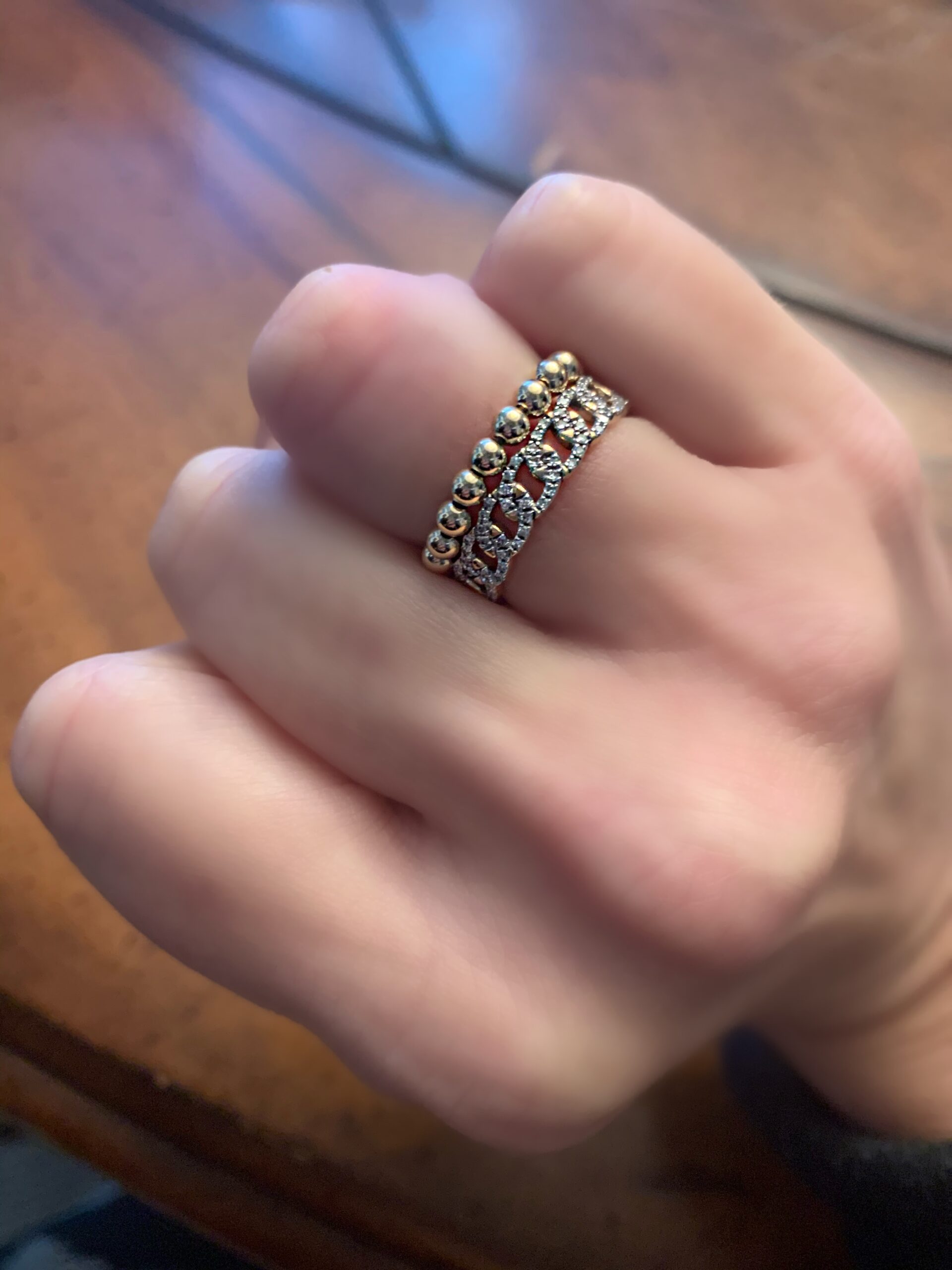 The Cari Beaded Everyday Ring