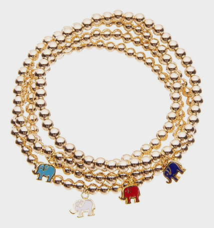 Candy Elephant Charm Bracelet