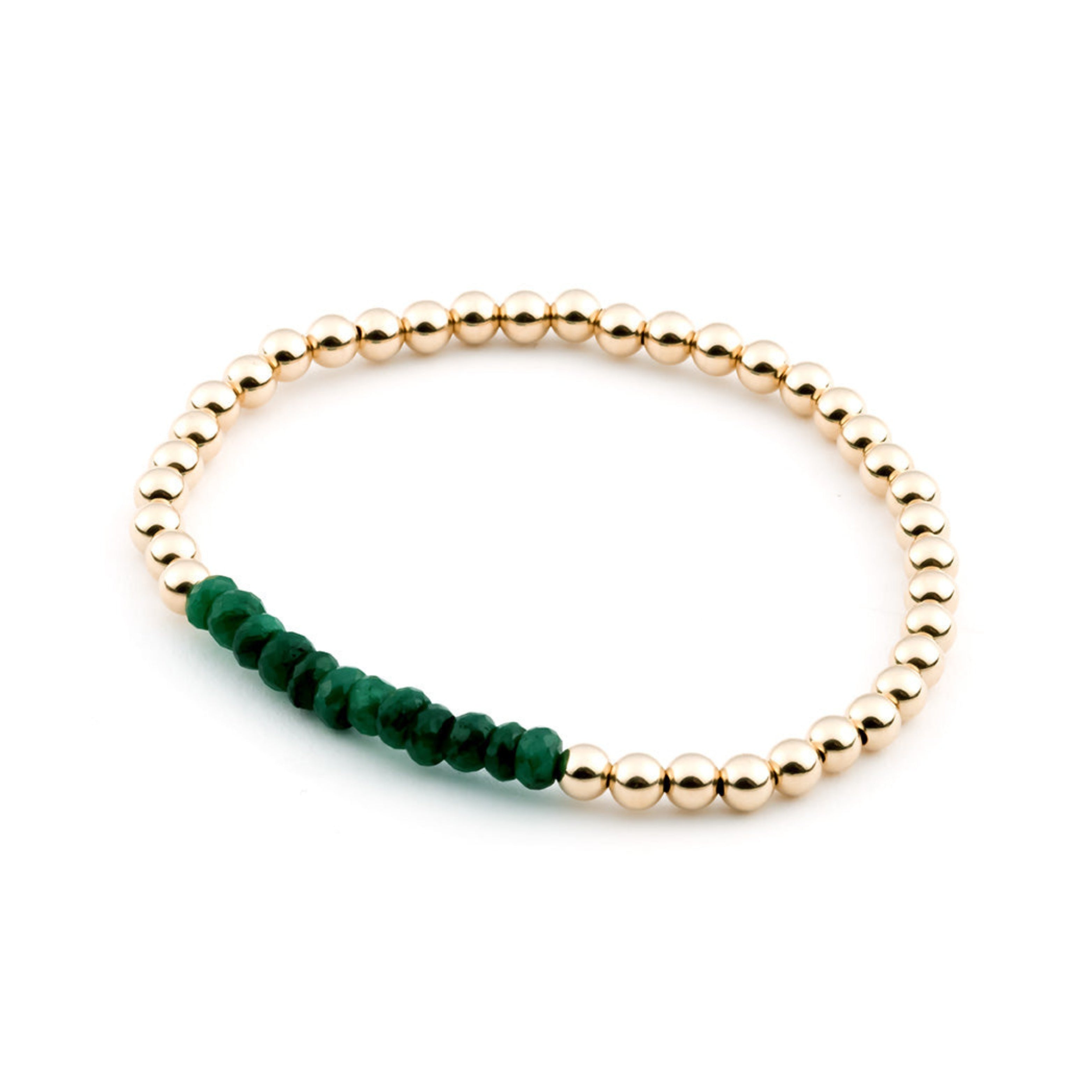 Emma Emerald Consecutive Beaded Bracelet