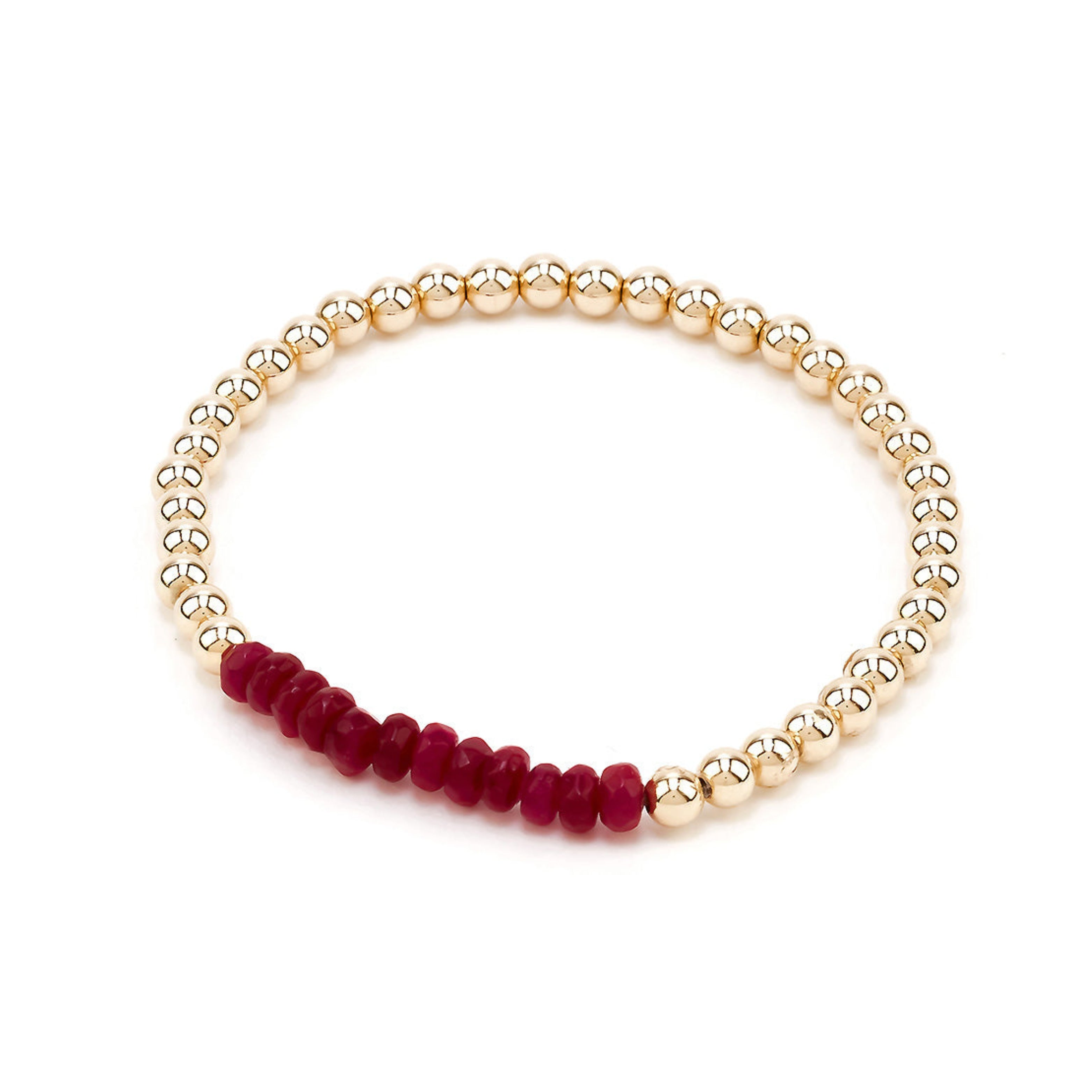 Ruby Consecutive Bracelet
